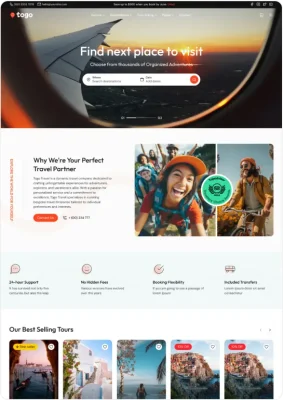 Togo v1.10.0 – 旅行和旅游预订 WordPress 主题下载