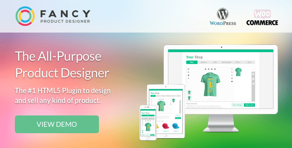 Fancy Product Designer v6.5.0 (with Plus v1.3.5 & Pricing Add-On v1.1.2) 自主设计定制产品插件下载