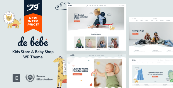 Debebe v36婴儿商店和儿童商店WordPress主题下载
