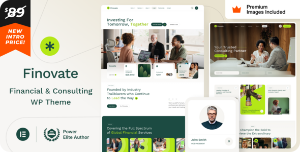 Finovate v25.0 – 财务顾问和业务咨询WordPress主题下载