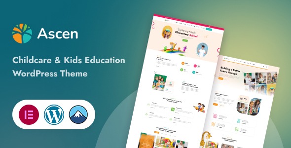 Ascen v1.4.0 儿童保育和儿童教育WordPress主题下载