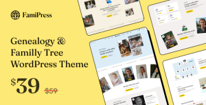 FamiPress v1.1.6 – 家谱和家庭WordPress主题下载