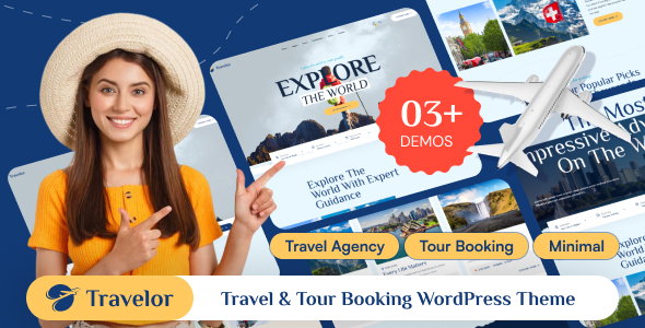 Travelor v1.0.3 – 旅行和旅游预订 WordPress 主题下载