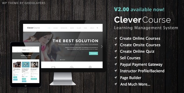 Clever Course v2.3.7 教育/学习管理系统wordpress主题下载