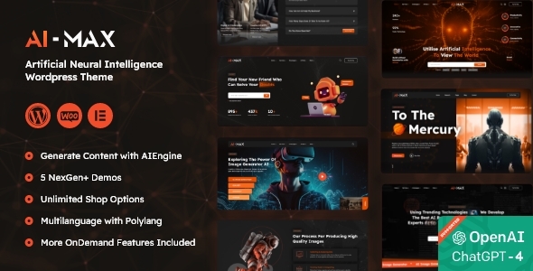 AIMAX v1.1.3 – 人工智能代理机构 WordPress 主题下载