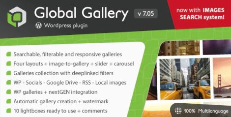 Global Gallery v10.1.3 | WordPress图片列表展示瀑布流展示插件下载